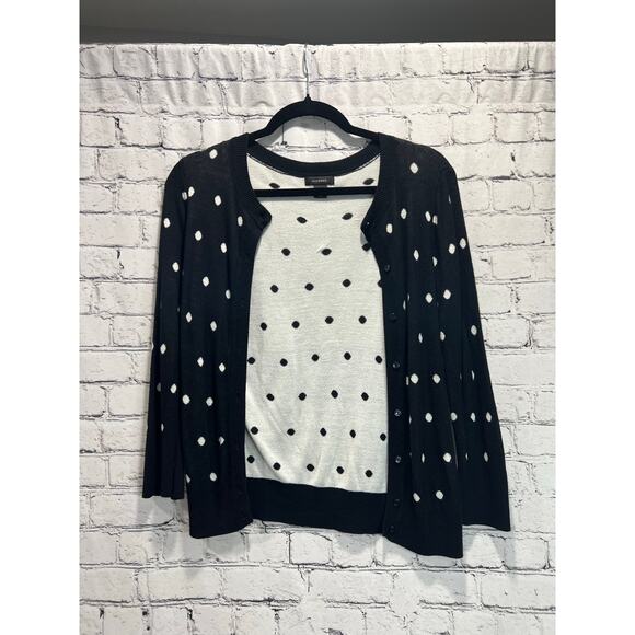 Halogen Front Button, Polka Dot Cardigan - Picture 3 of 6